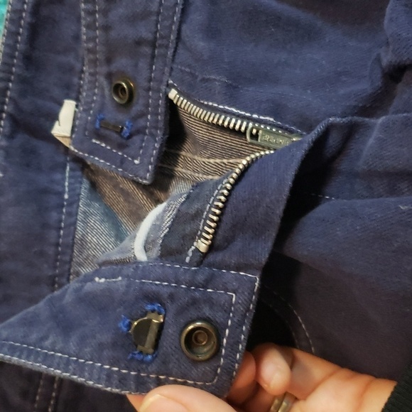 vintage high waist jeans SKIVA indigo denim pants with houses stitched on - Picture 12 of 12